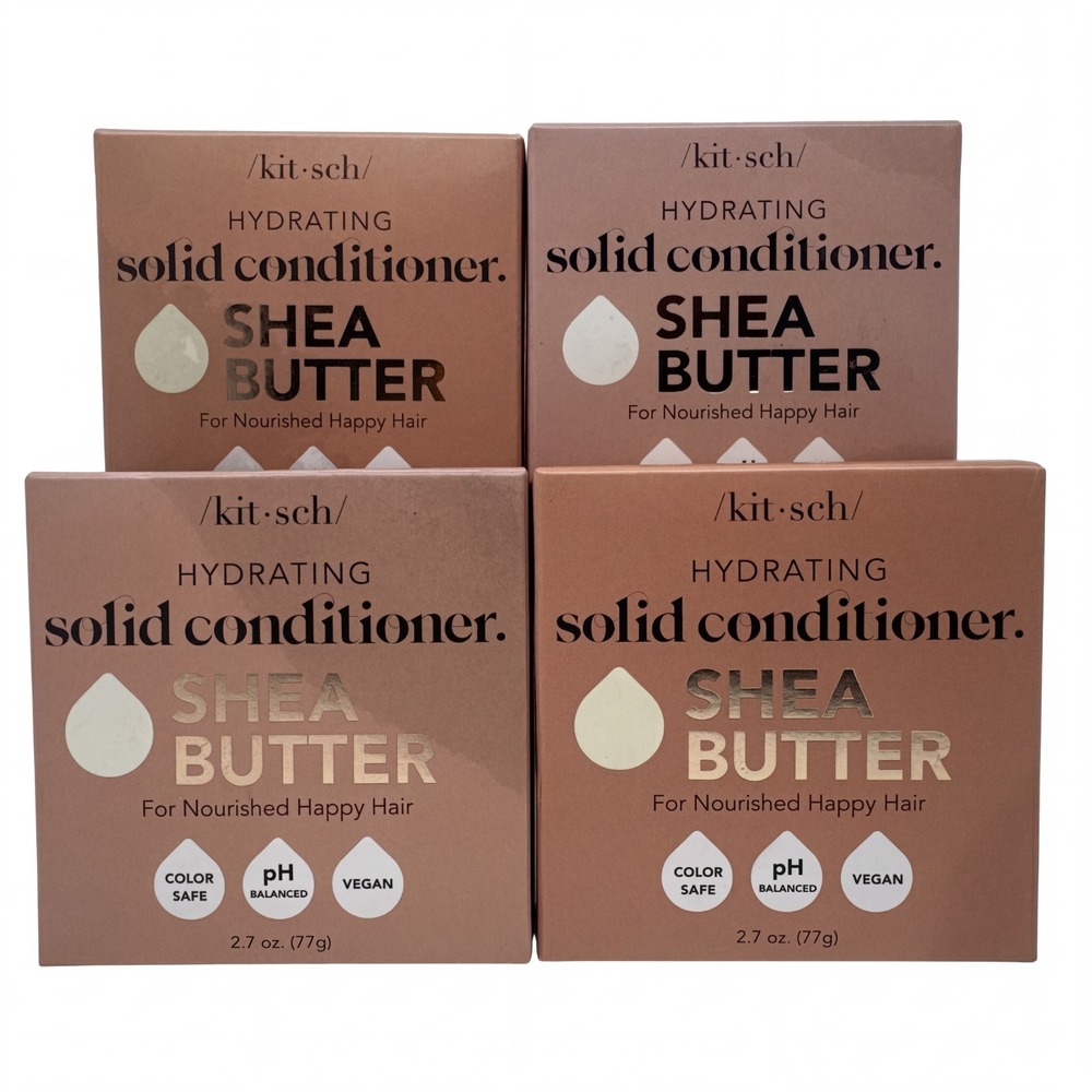 4 pack Kitsch Shea Butter Solid Conditioner Bar 2.7 oz. (77g) NEW